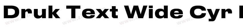 Druk Text Wide Cyr B字体转换